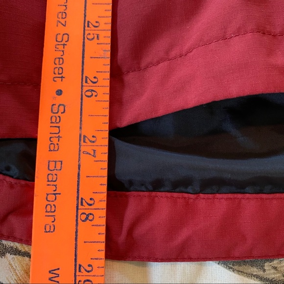 REI Color Block Water Repellent Hooded Rain Jacket w Pockets Sz M w MEASUREMENTS - Picture 14 of 16